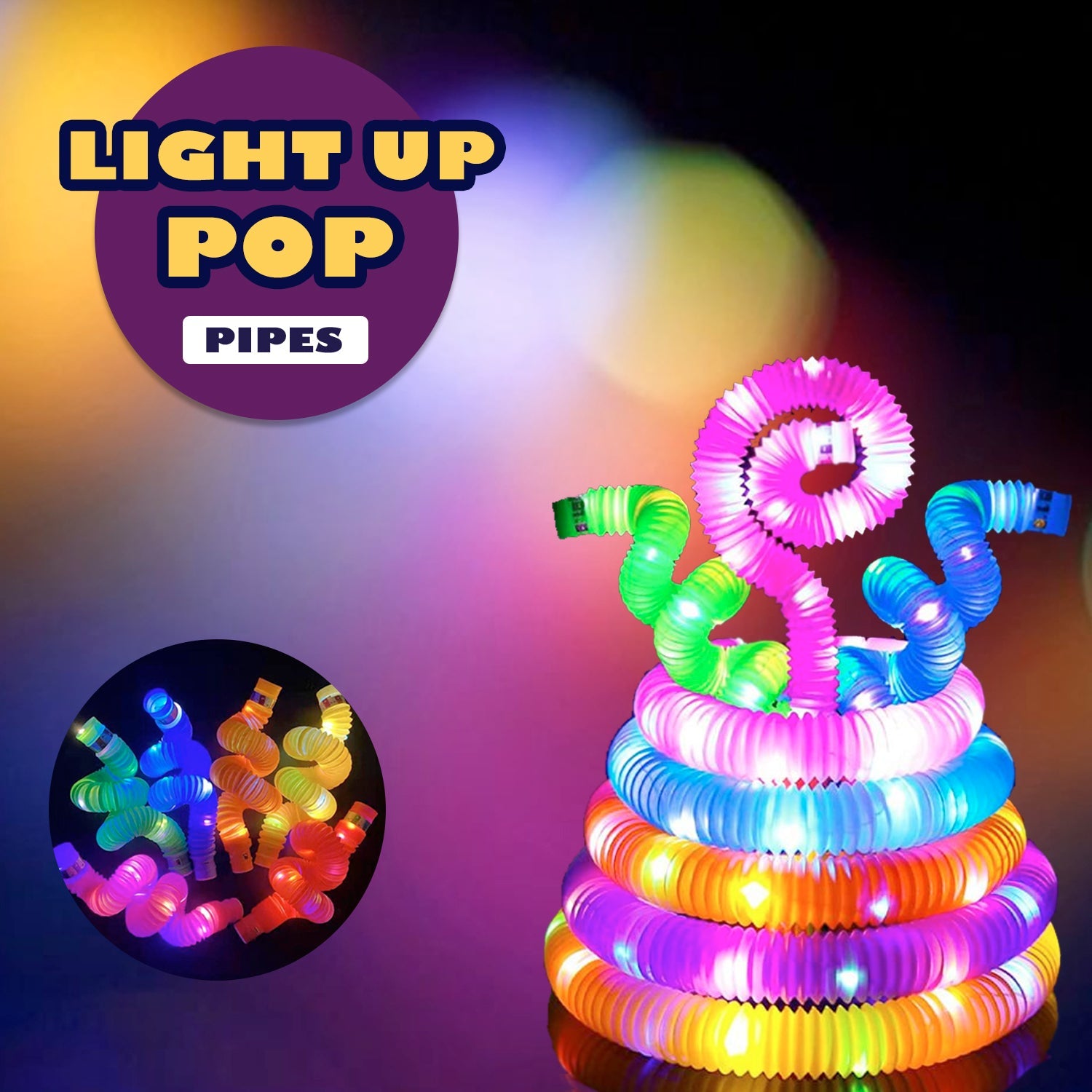 8055 Mini Pop Tubes, Colourful Tubes Sensory Toys Stretch Pipe Toy Fidget Tube Toys Pull Tubes Fidget Toys Sensory Stretch Tubes Fun Tubes for Autism Children Kids Adult Reduce Anxiety (pack of 12) DeoDap 8055 Mini Pop Tubes, Colourful Tubes Sensory Toys Stretch Pipe Toy Fidget Tube Toys Pull Tubes Fidget Toys Sensory Stretch Tubes Fun Tubes for Autism Children Kids Adult Reduce Anxiety (pack of 12) DeoDap